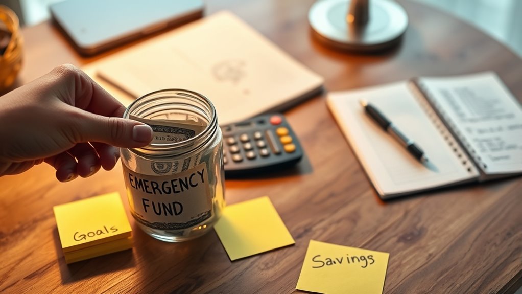 save regularly for emergencies