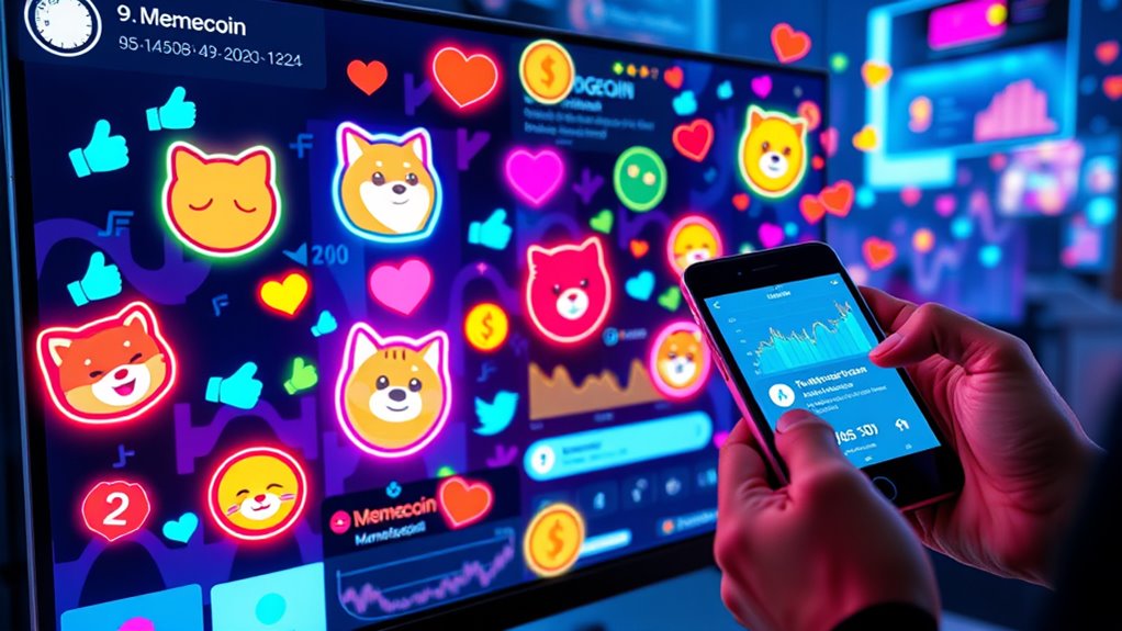 social media drives memecoin hype
