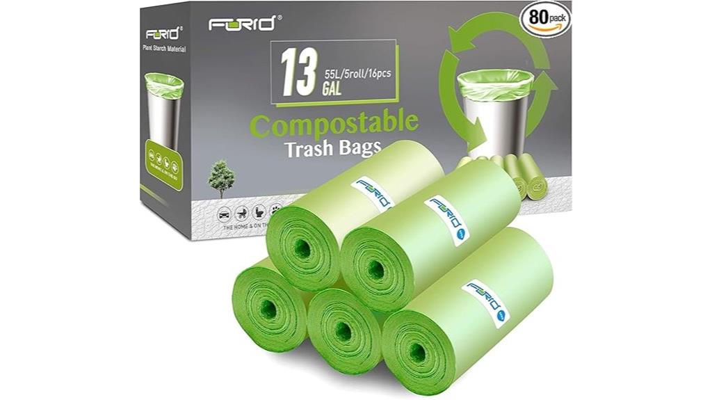 13 gallon compostable trash bags