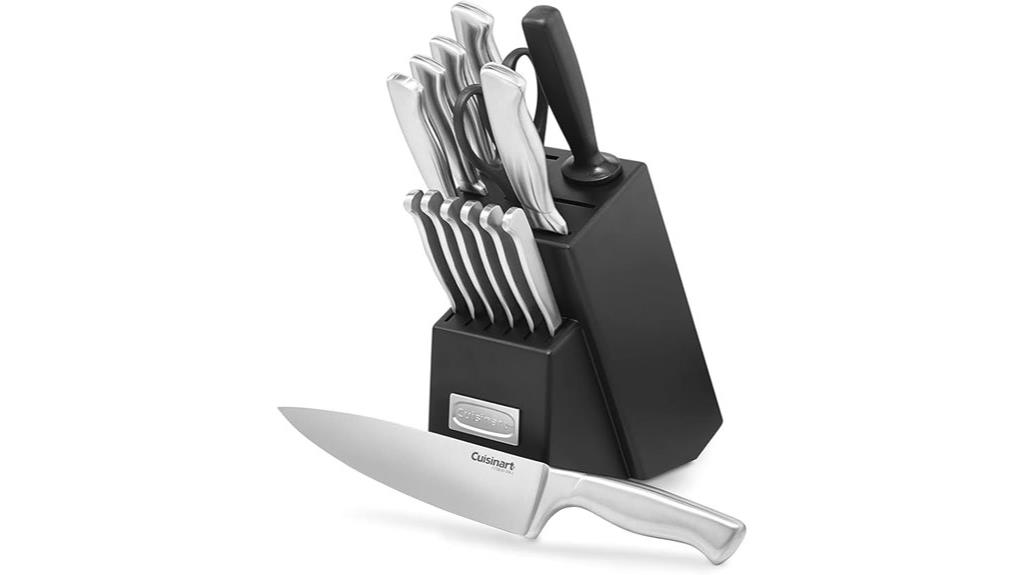 15 piece stainless steel knife set