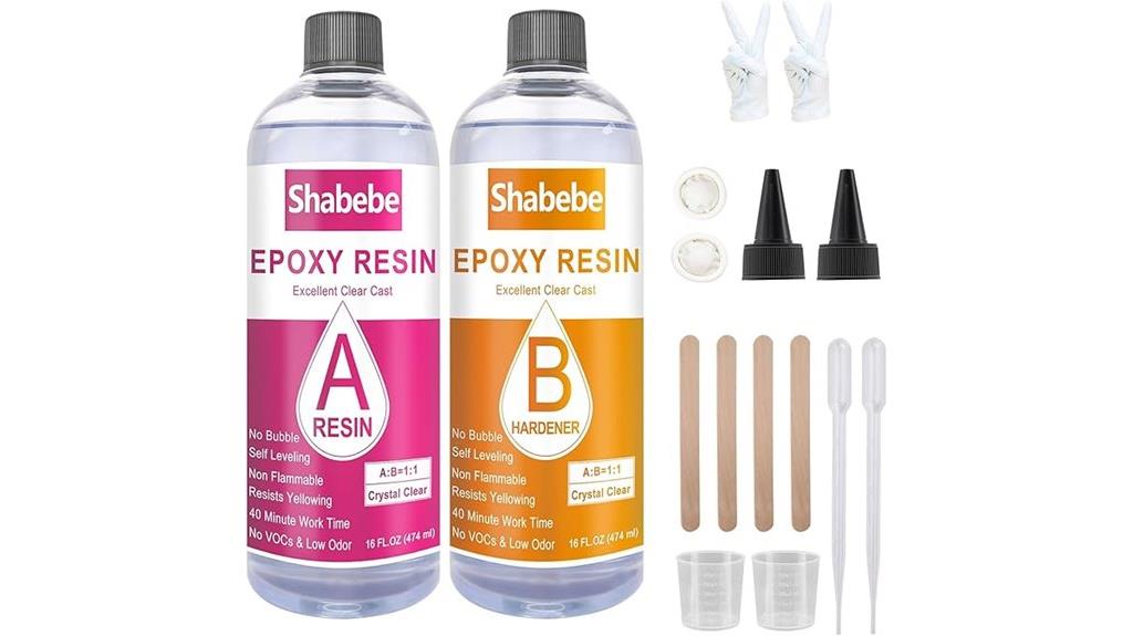 32oz clear epoxy kit