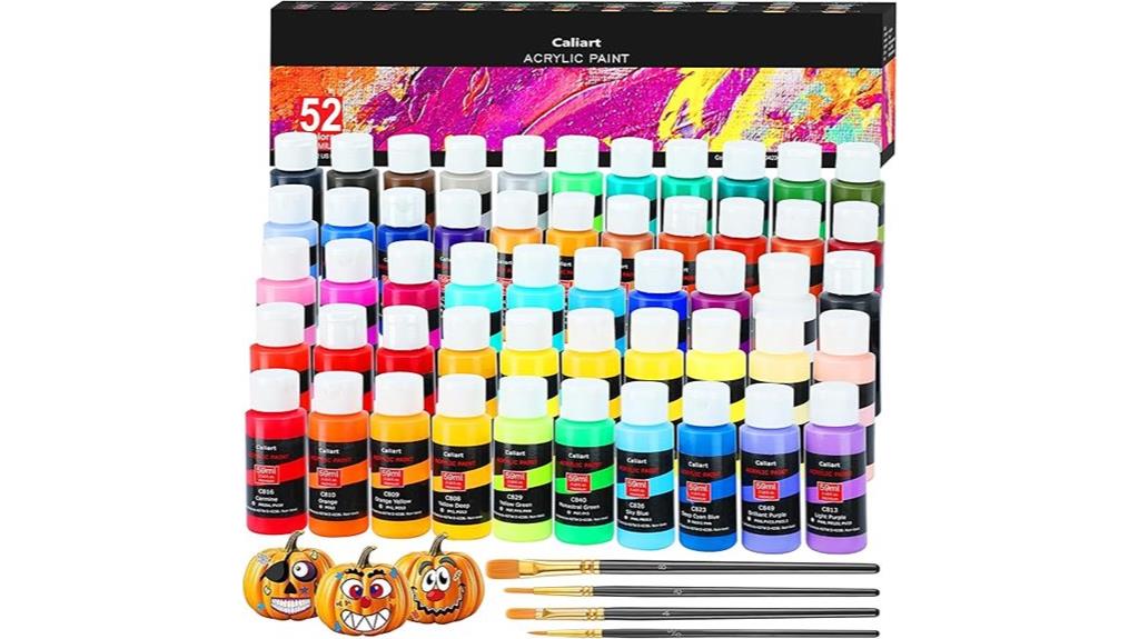 52 colors 4 brushes