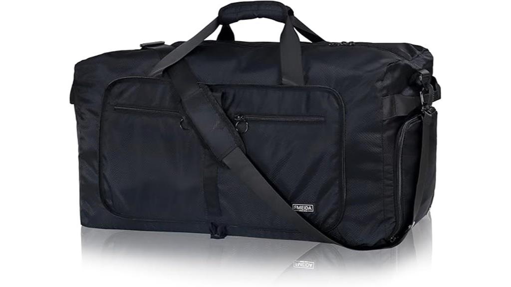 65l travel duffle with shoe compartment