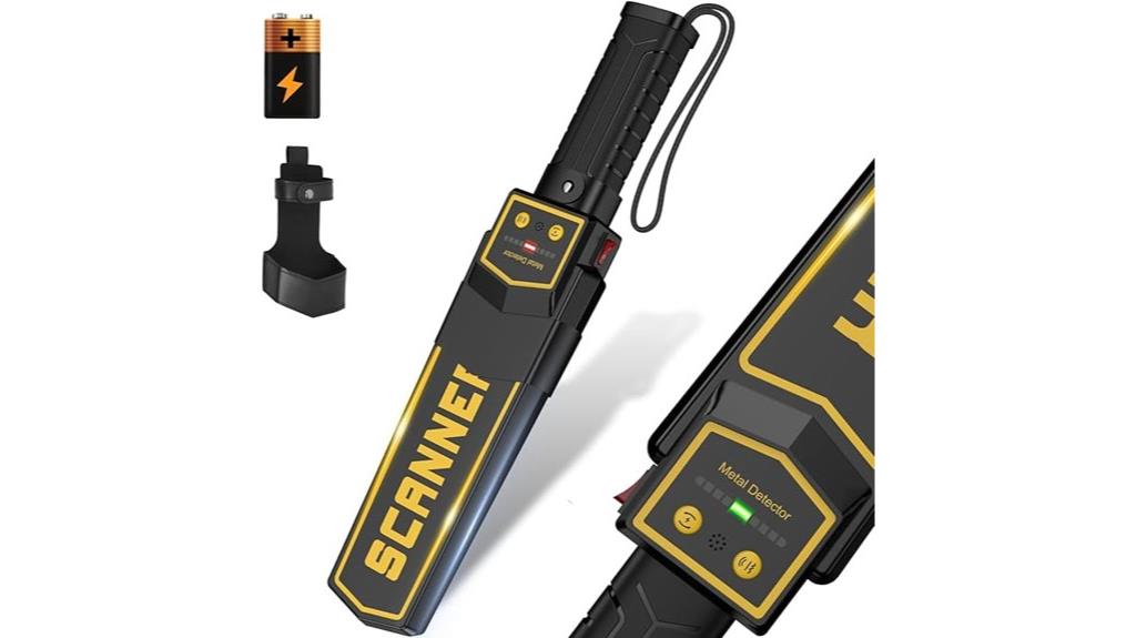 adjustable alert metal detector