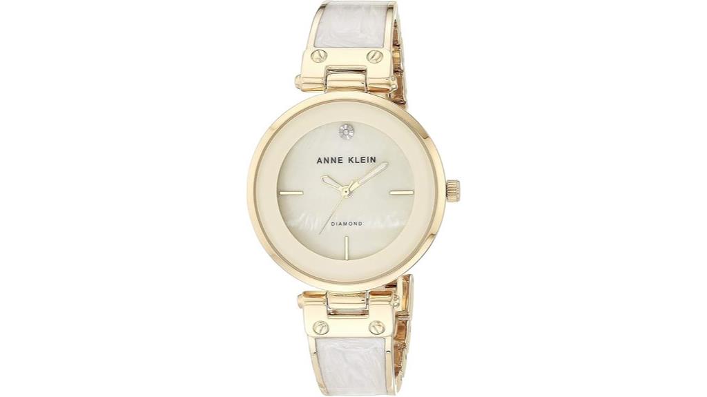 anne klein diamond bangle watch
