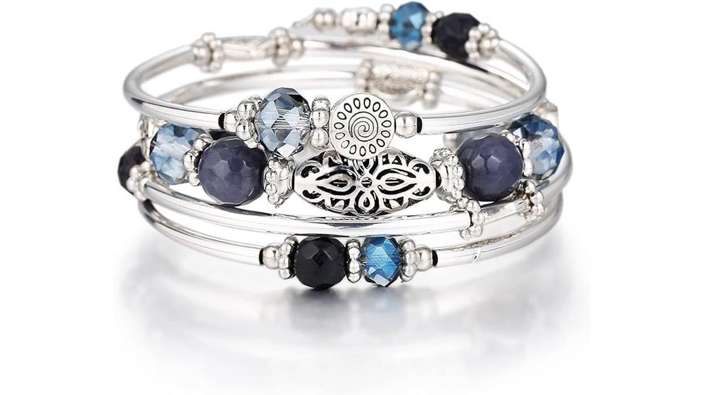 autumn beaded bracelet set