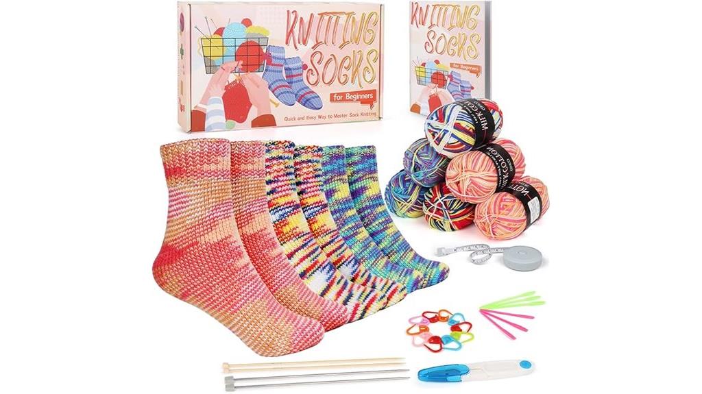 beginner sock knitting kit