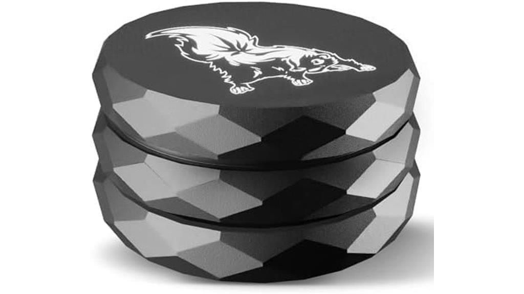 black aluminum spice grinder