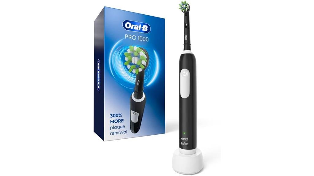 black electric toothbrush
