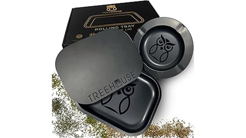 black treehouse rolling tray