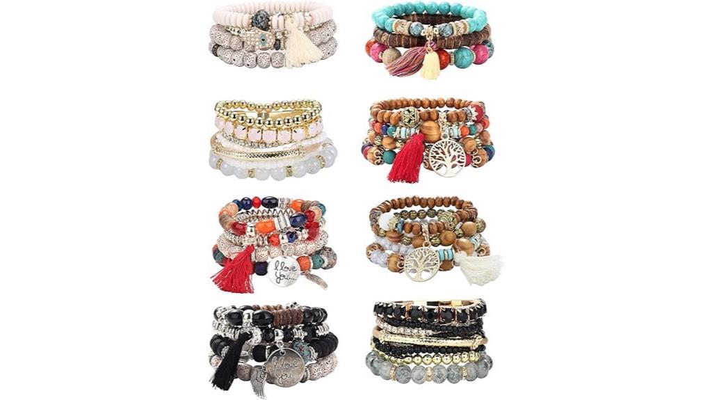 bohemian beaded bracelet sets
