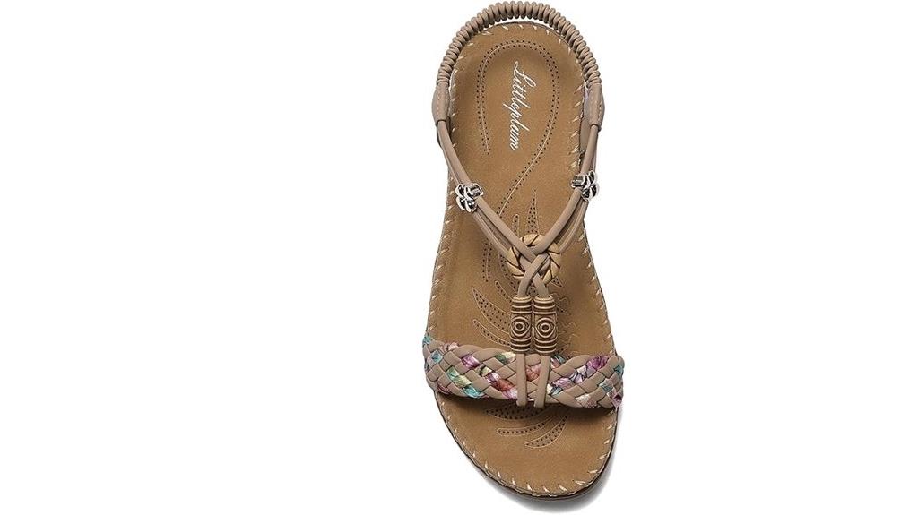 bohemian braided flat sandals