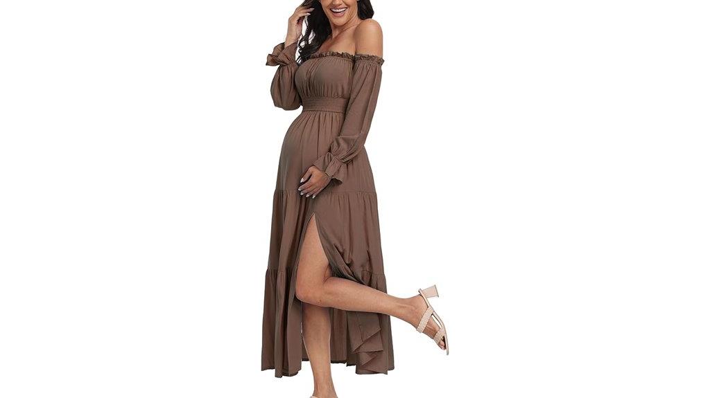 bohemian maternity dress style