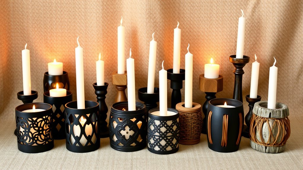 boho candle holder ideas