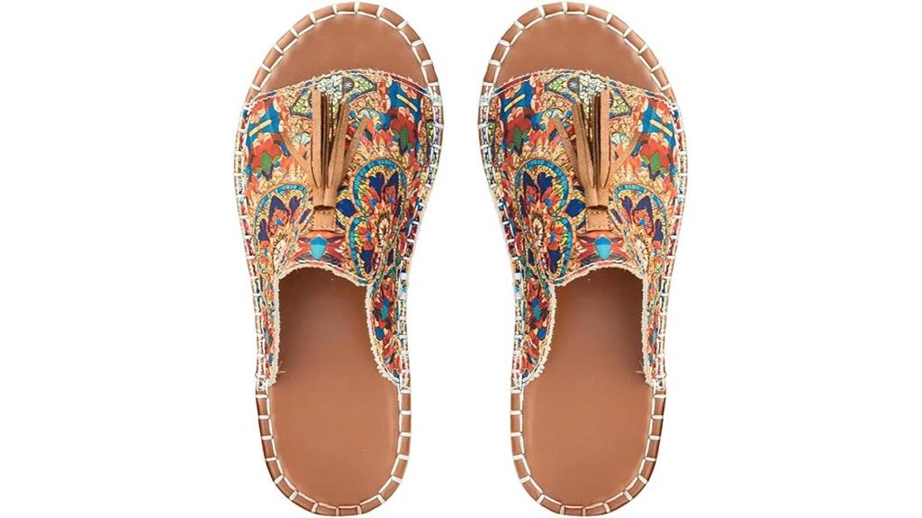 boho casual flat sandals