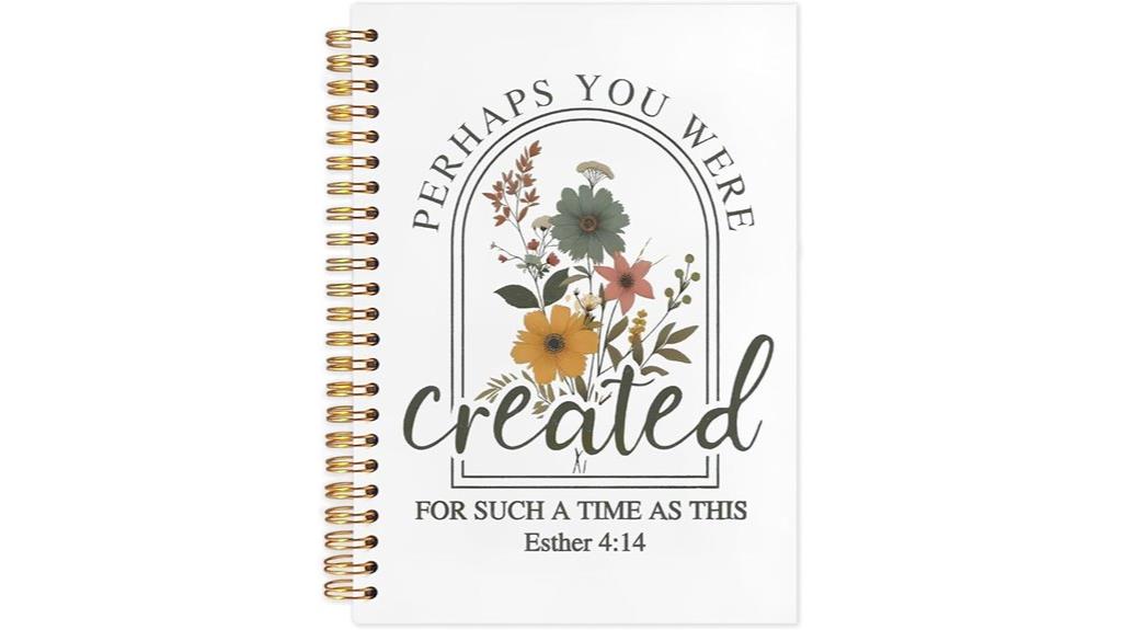 boho christian bible notebook