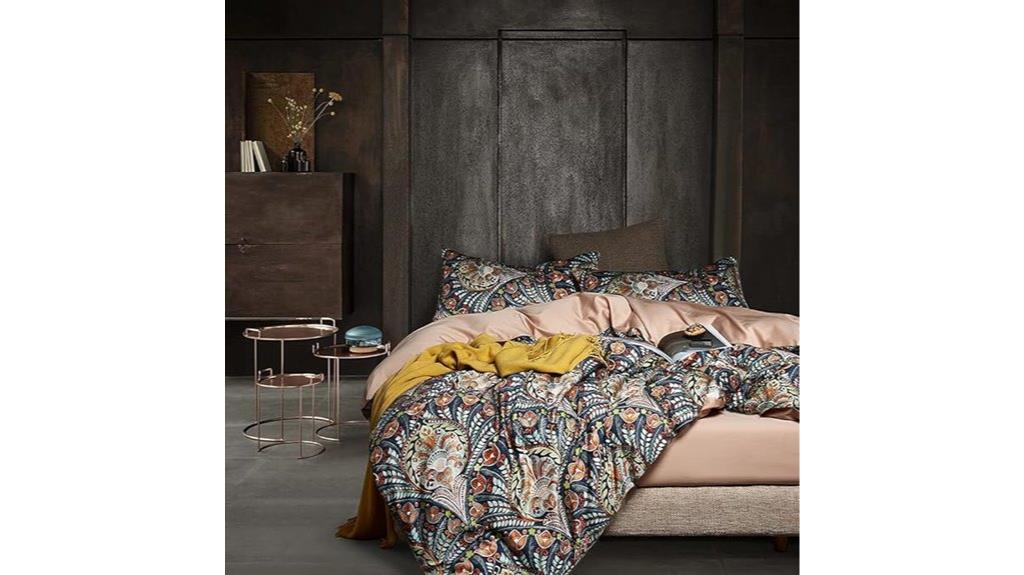 boho floral duvet cover