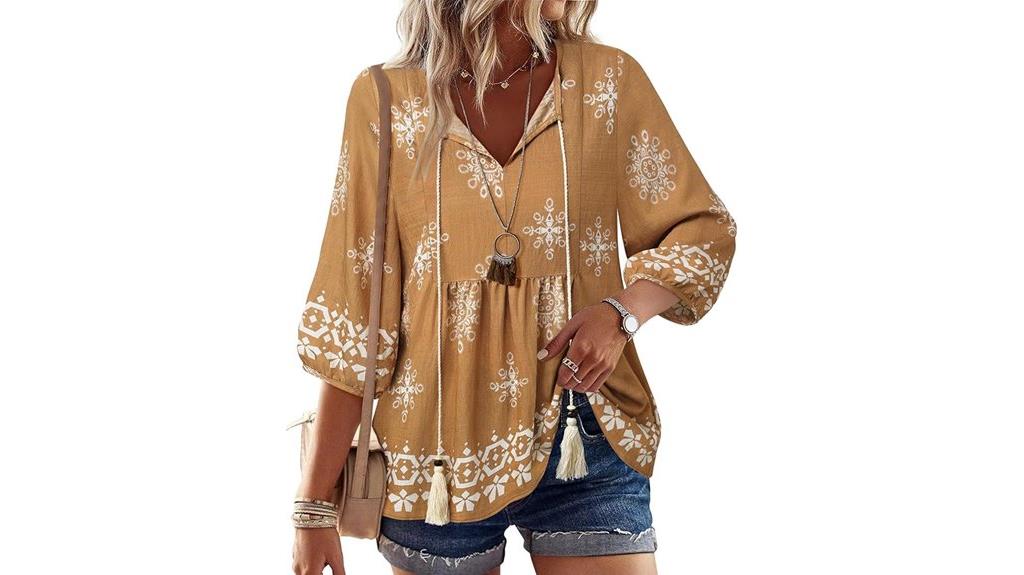 boho summer babydoll tops