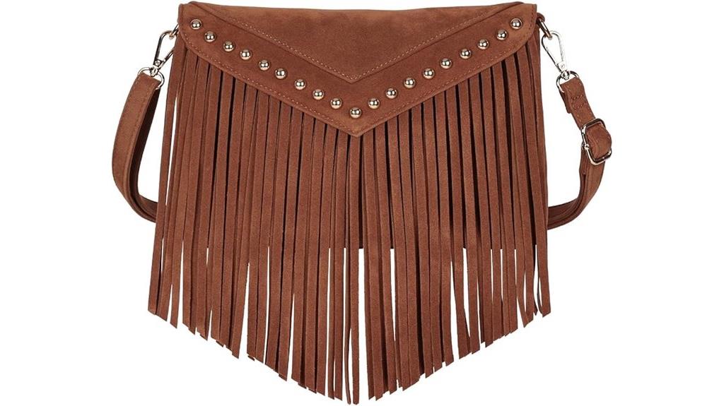 boho western fringe purse