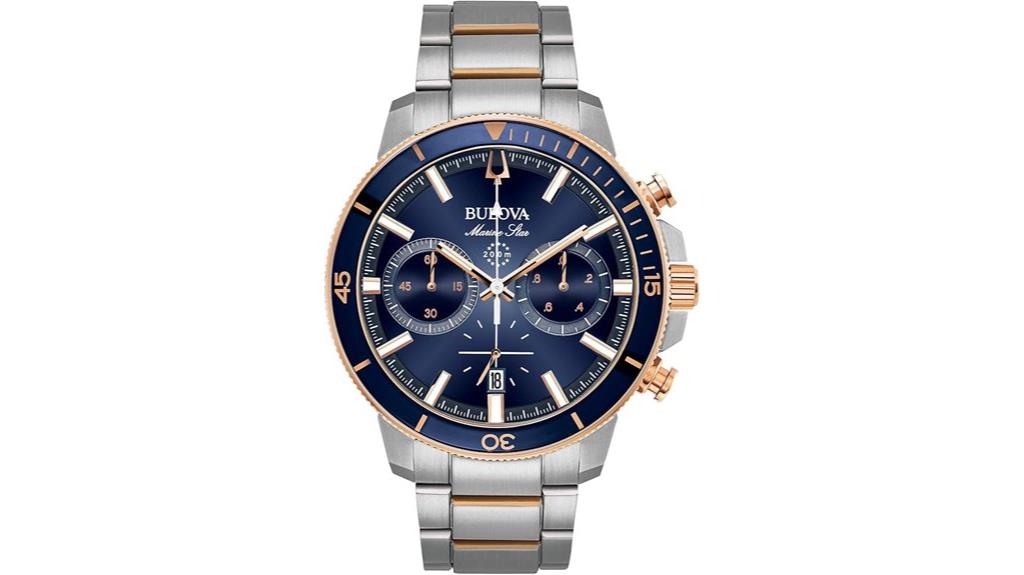 bulova men s marine chronograph