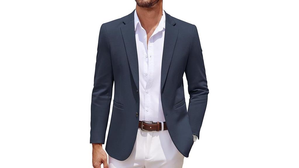 casual knit blazer