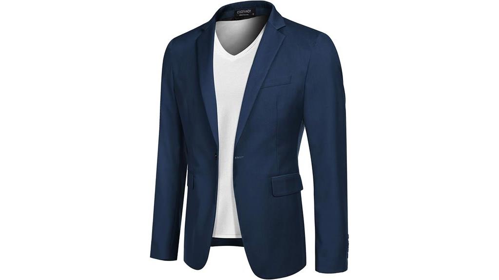 casual one button blazer