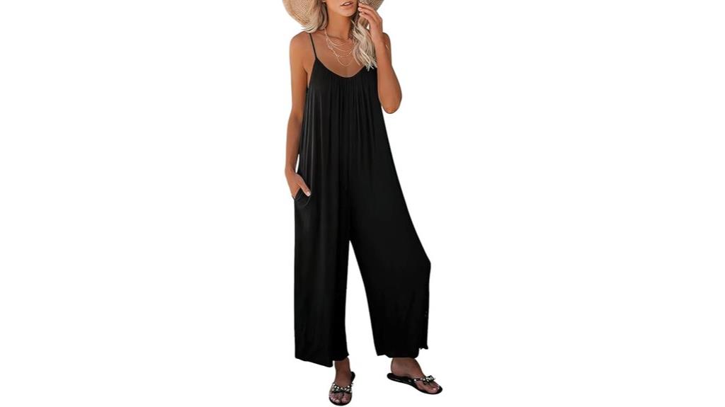 casual sleeveless wide leg