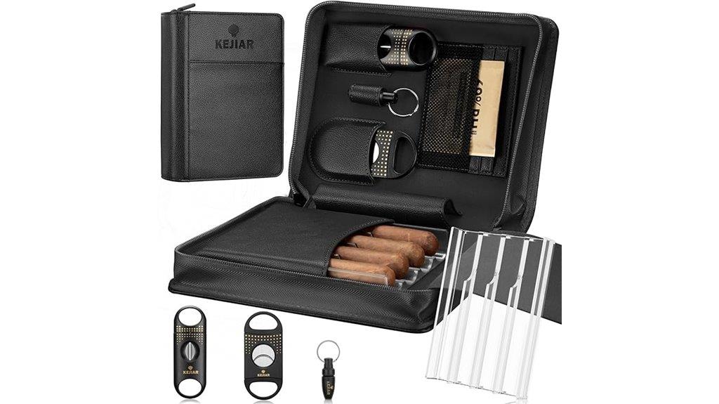 cigar humidor case set