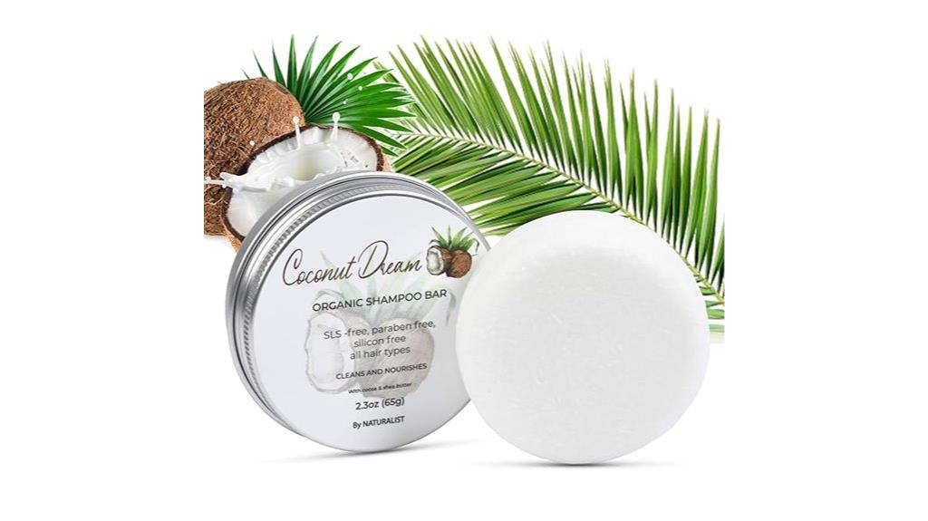 coconut solid shampoo bar