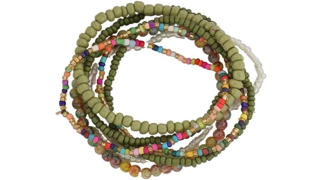 colorful handmade beaded bracelets