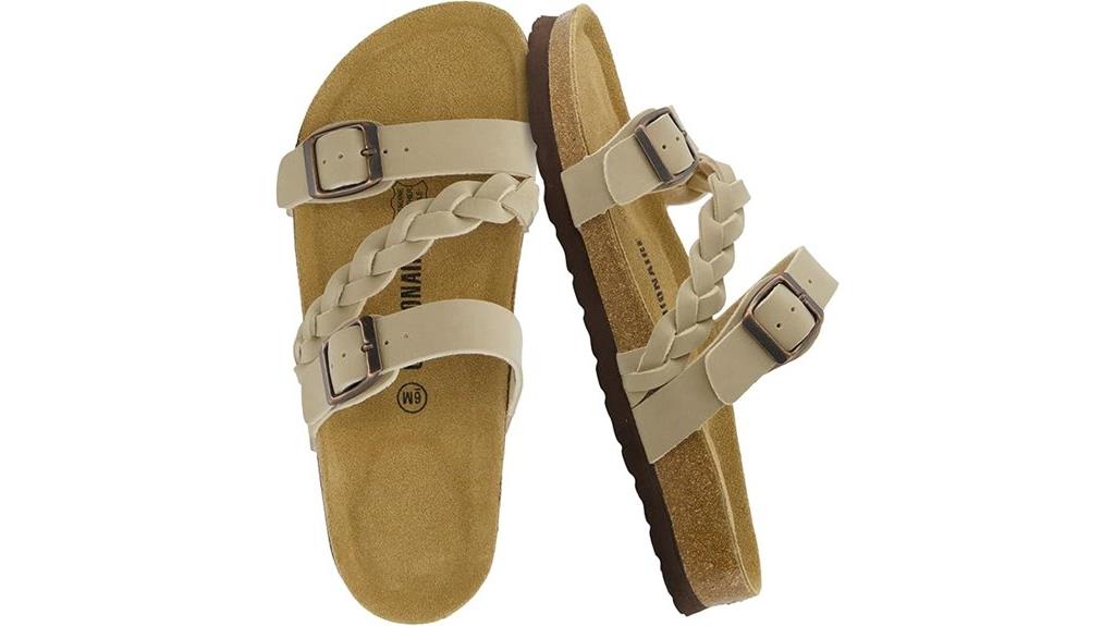 comfortable cork footbed sandal