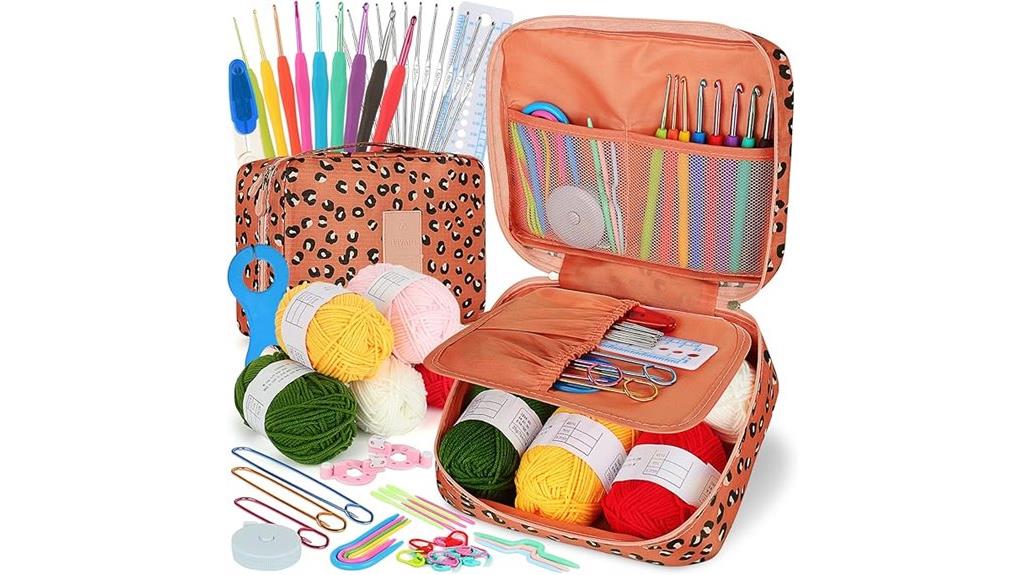 complete crochet kit set