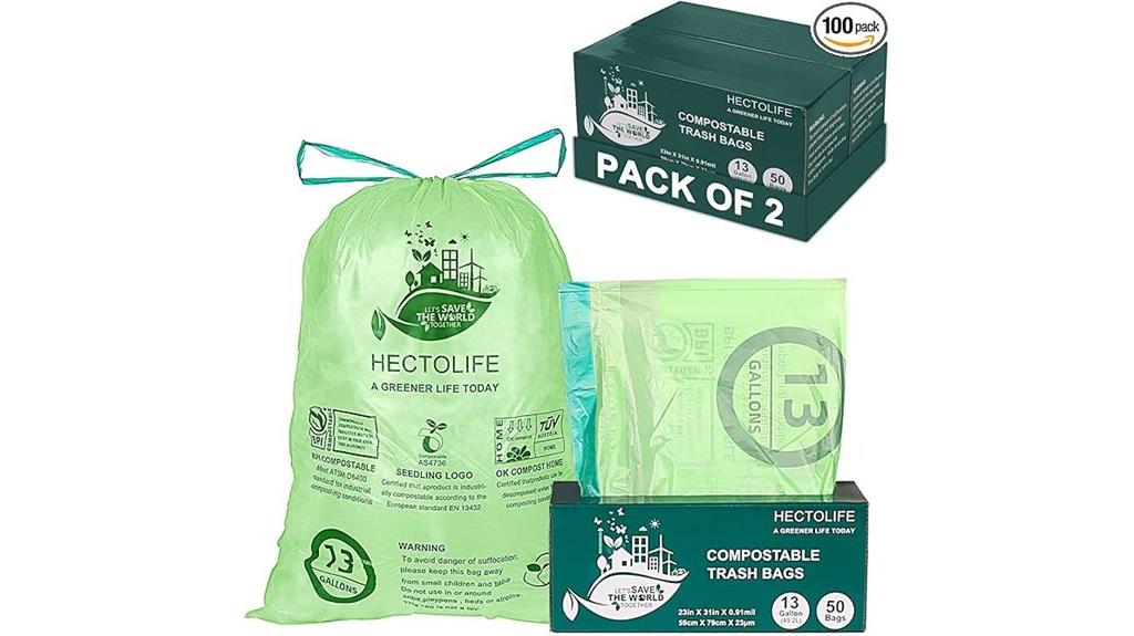 compostable kitchen trash bags
