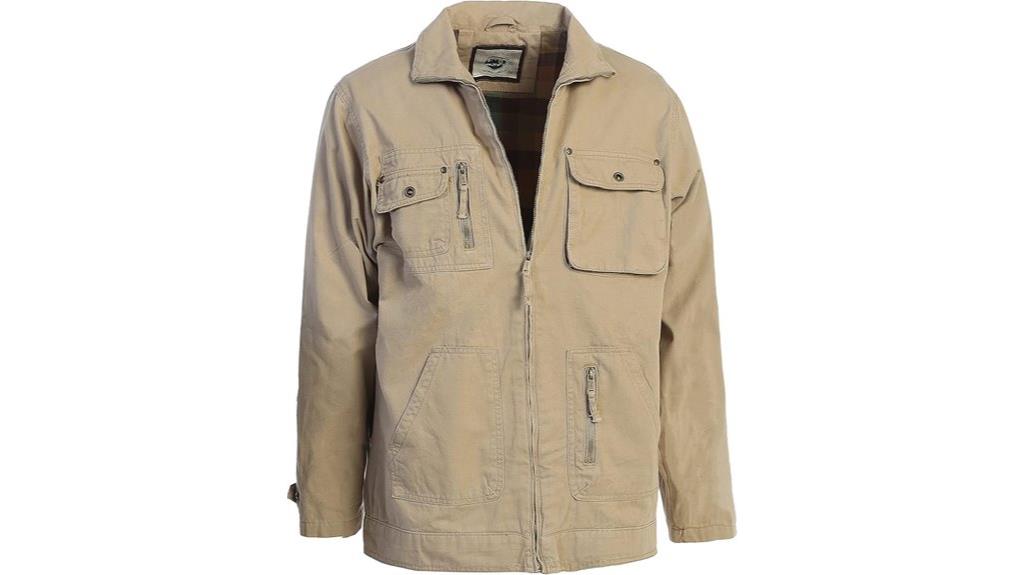 cotton twill multi pocket jacket