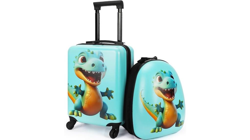 dinosaur themed kids luggage