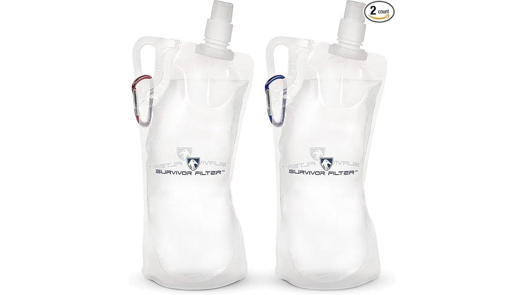 double pack collapsible bottles
