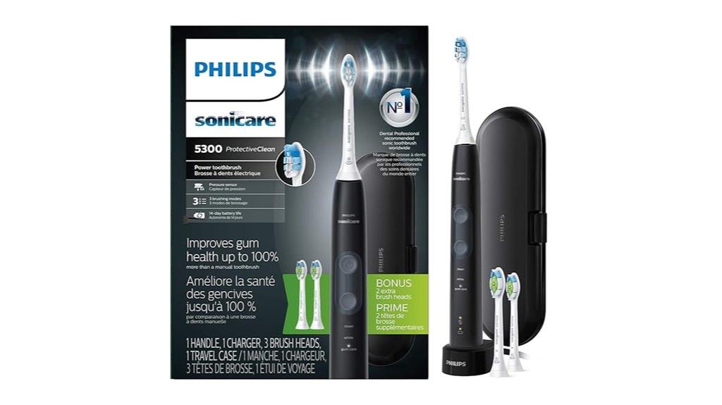 electric toothbrush with bonus heads