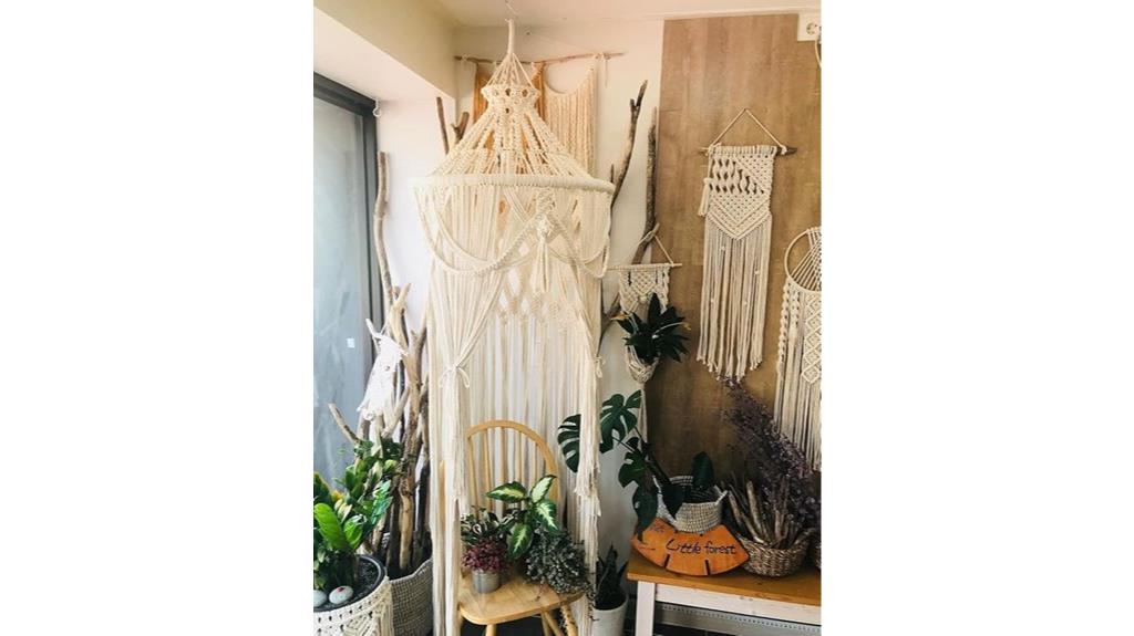 elegant boho cotton canopy
