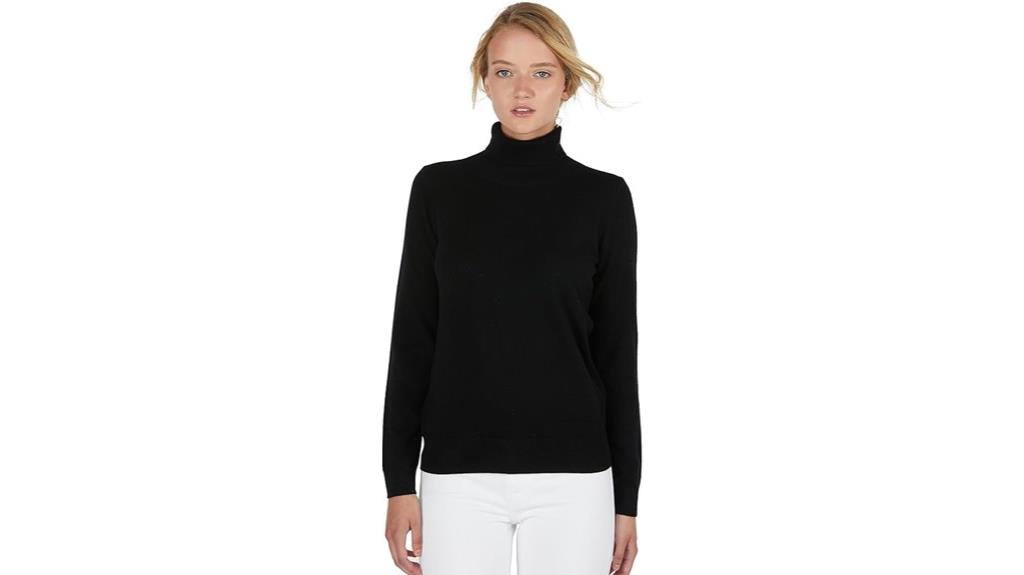 elegant cashmere turtleneck sweater