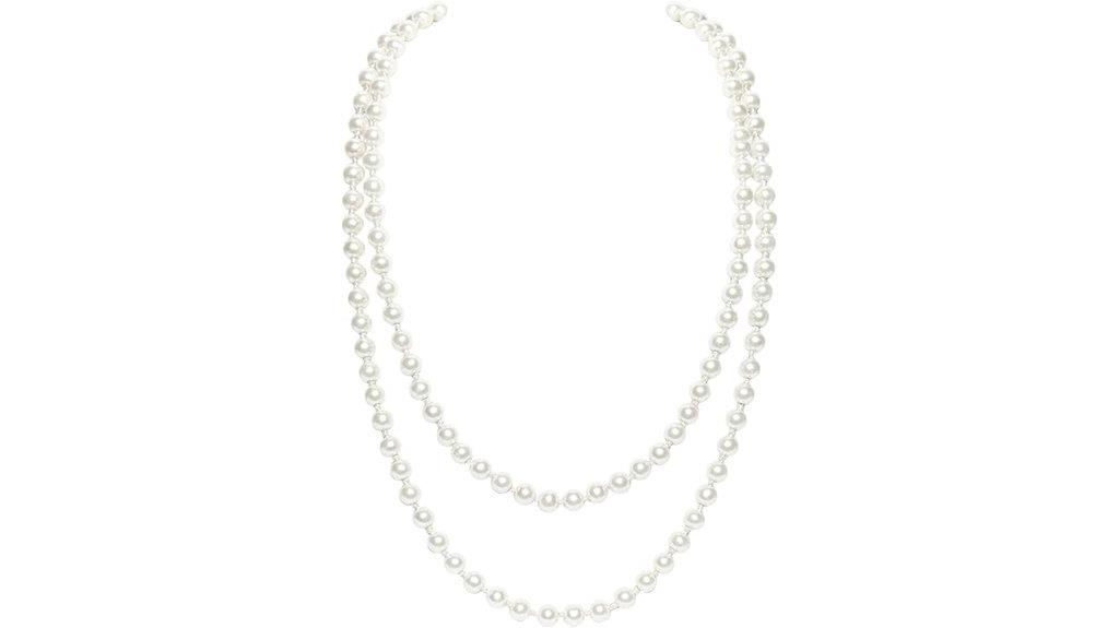 elegant pearl beaded set