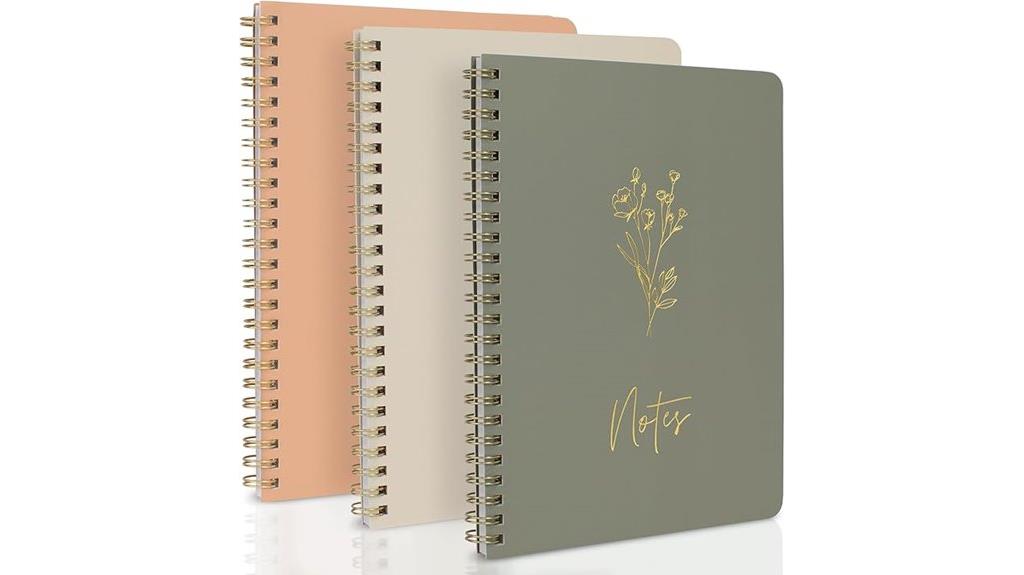 elegant women s spiral notebooks