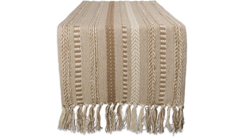 farmhouse braided stripe runner