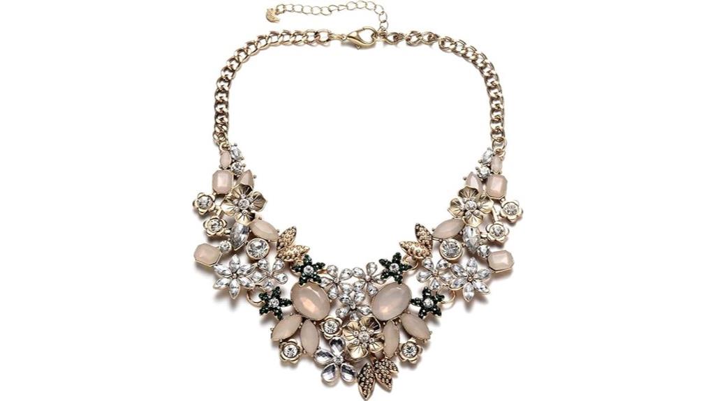 floral chunky necklace style