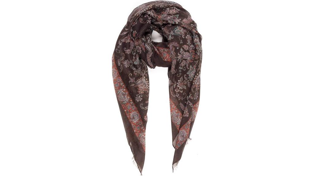 floral lightweight scarf wrap