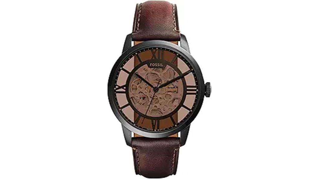 fossil skeleton automatic watch