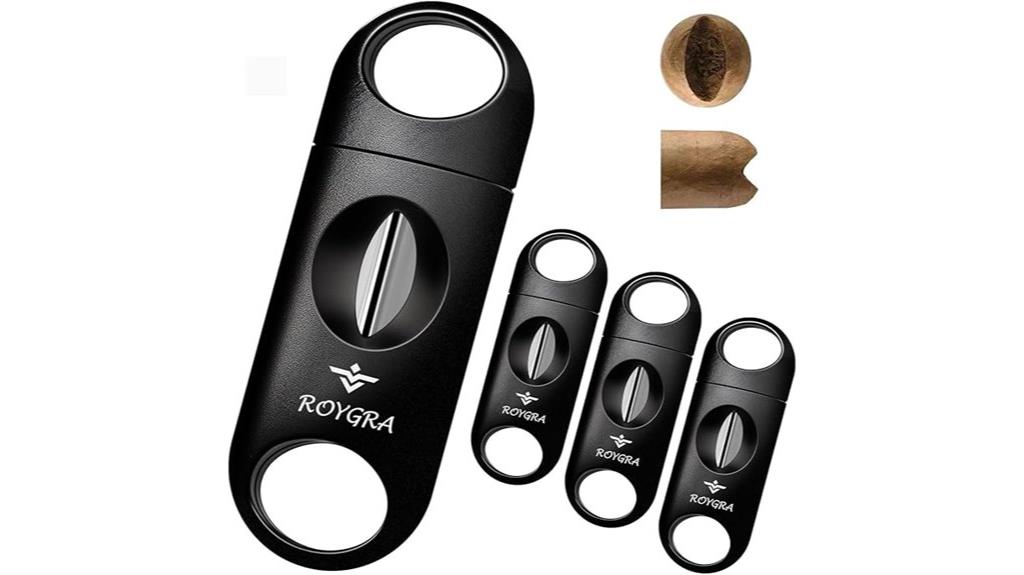 four piece cigar cutter set