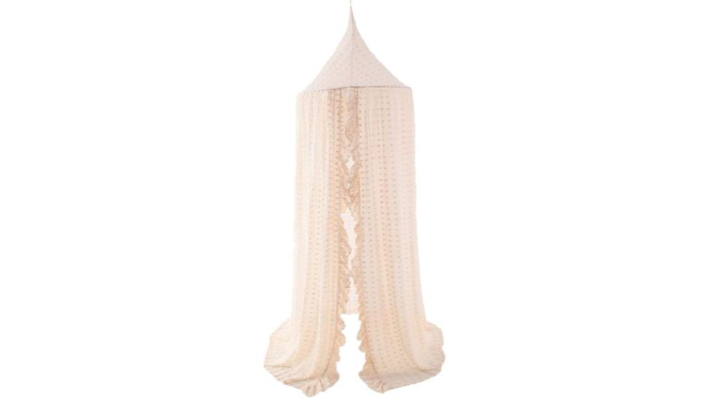 girls beige canopy tent