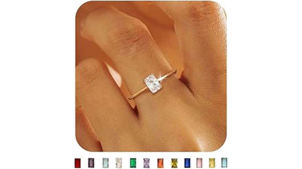 gold birthstone women s rings