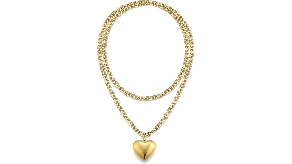 gold chunky necklace