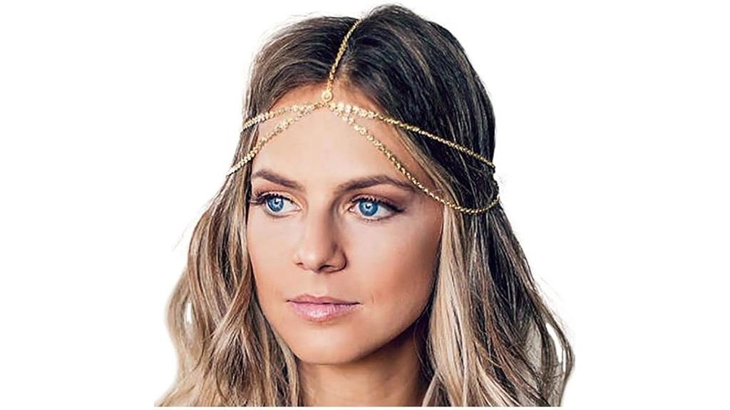 gold sequin bohemian headpiece